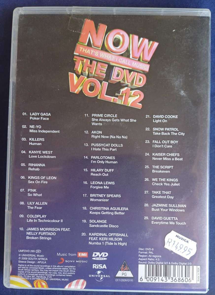 Now the dvd vol 12