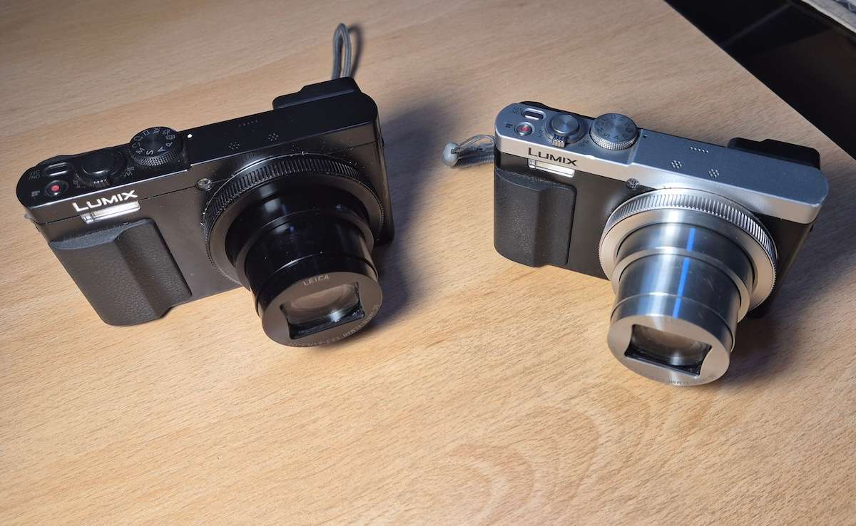 2x Panasonic Lumix TZ70 cameras, for spares or repair