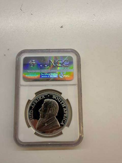 2017 SILVER KRUGERRAND NGC GEM PROOF , FIRST SILVER PROOF KRUGERRAND