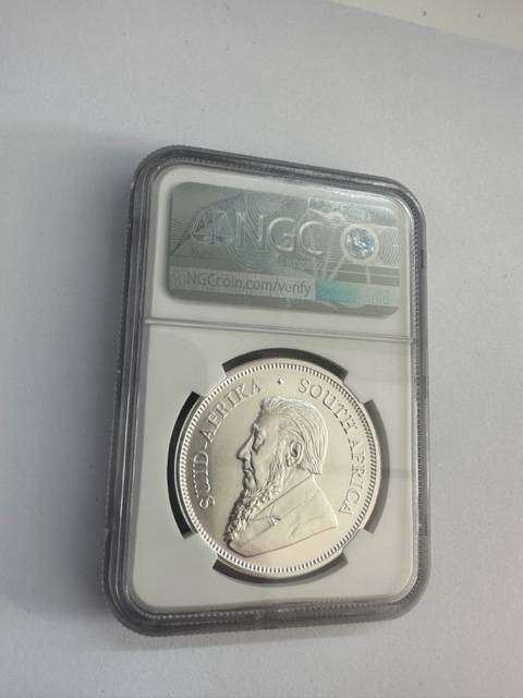 2018 SILVER KRUGERRAND 1oz NGC MS70 FIRST DAY OF ISSUE