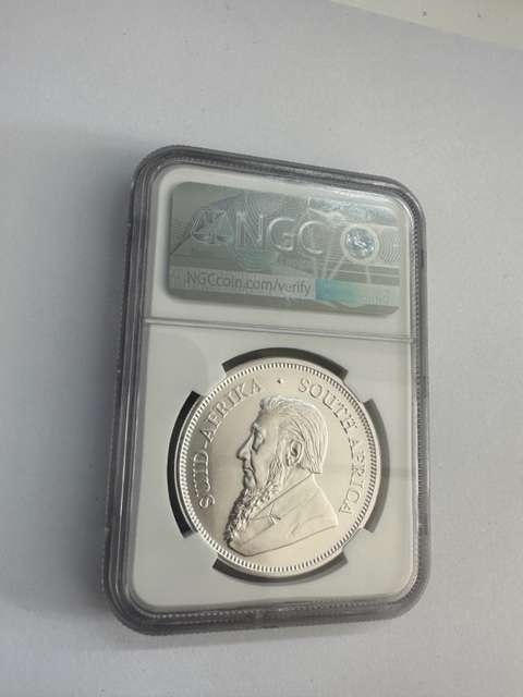 2018 SILVER KRUGERRAND 1oz NGC MS70 FIRST DAY OF ISSUE
