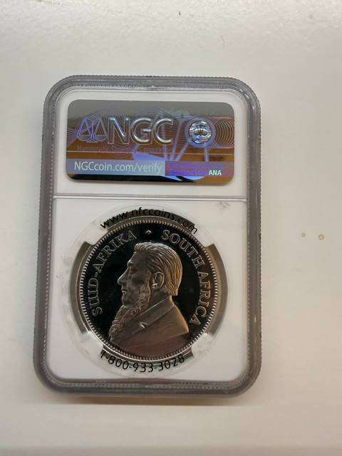 2020 SILVER KRUGERRAND 1oz NGC PF70 , FIRST DAY OF ISSUE