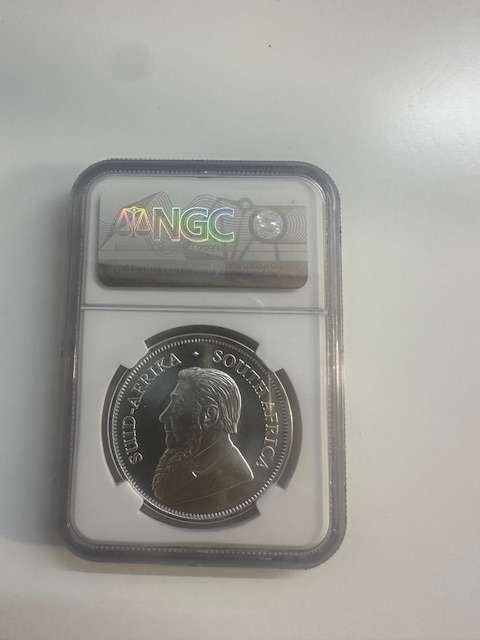 2021 SILVER KRUGERRAND 1oz NGC MS70 FIRST DAY OF ISSUE SIGNED BY ED HARBUZ