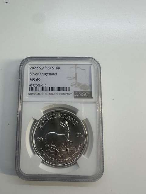 2022 SILVER KRUGERRAND 1oz NGC MS69