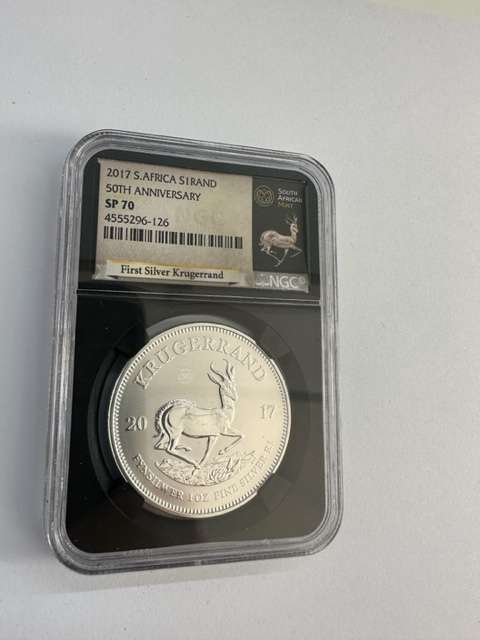 2017 SILVER KRUGERRAND 1oz NGC SP70