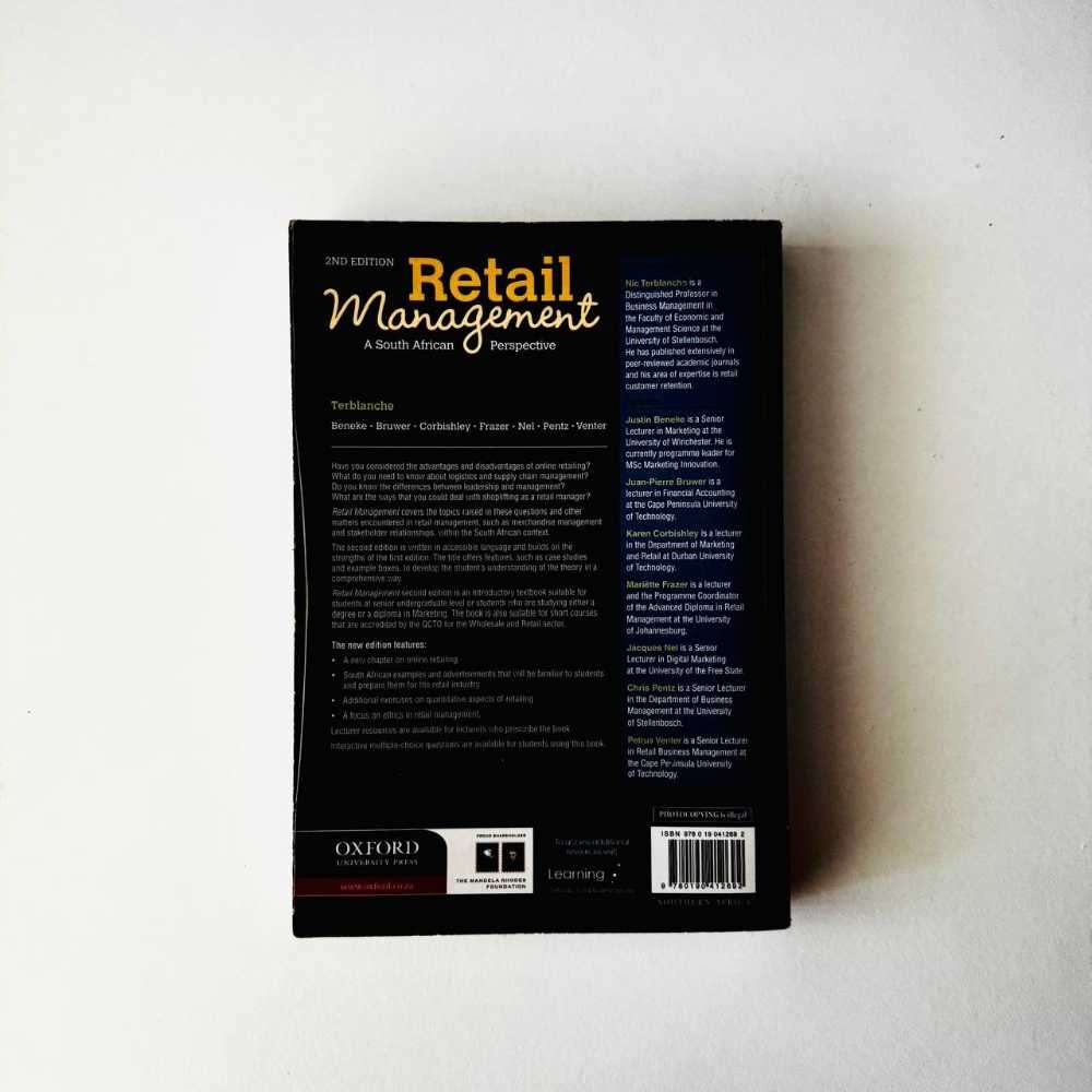 Retail Management A South African Perspective 2nd Ed ISBN 9780190412692