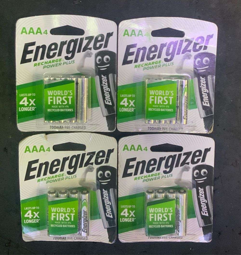 Energizer AAA recharge power plus 4 packs of 4 total of 16 batteries