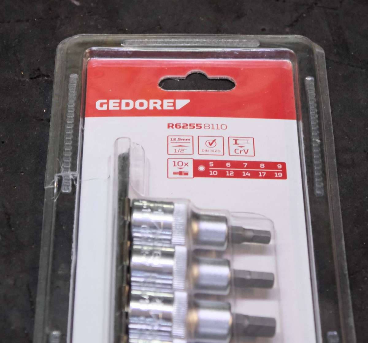 GEDORE ALLEN KEY SOCKET SET R62558110