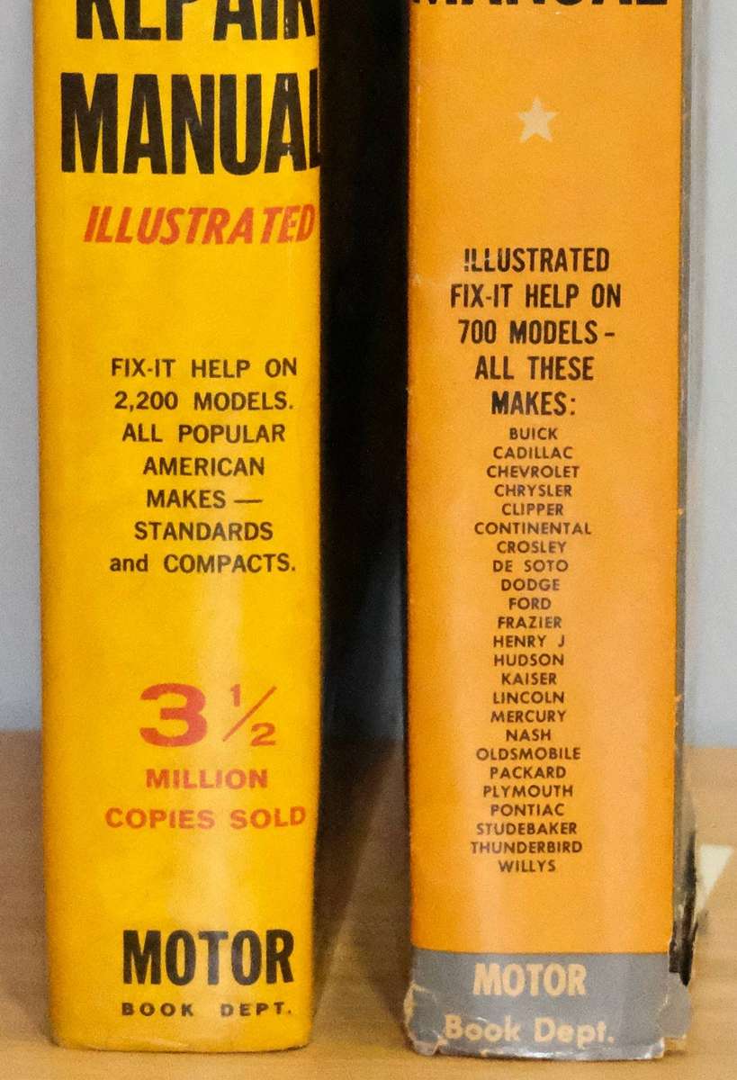 MOTOR's AUTO REPAIR MANUAL COLLECTORS BOOKS