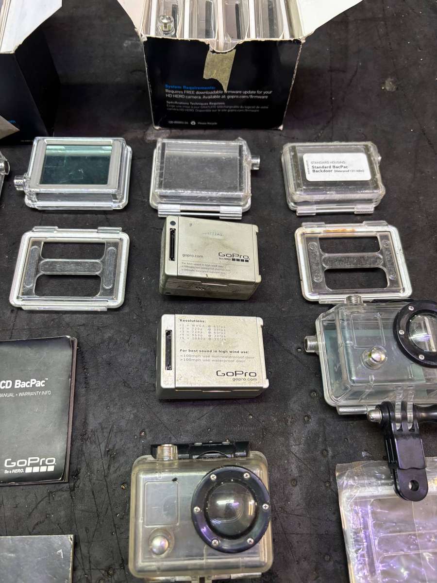 X2 GOPRO HERO 2 WITH ACCESSORIES
