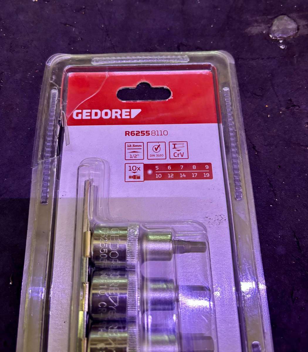 GEDORE SOCKET ALLEN BIT SOCKET SET GED RED 1/2 10PCE
