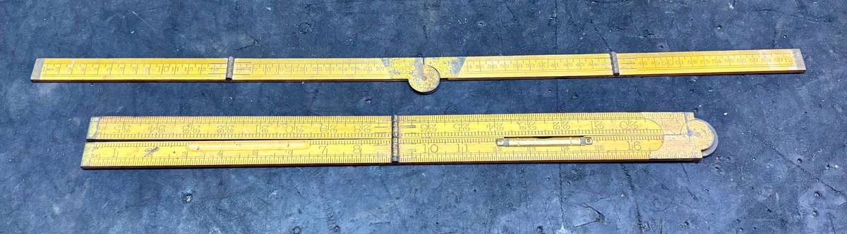 OLD WOODEN RULERS