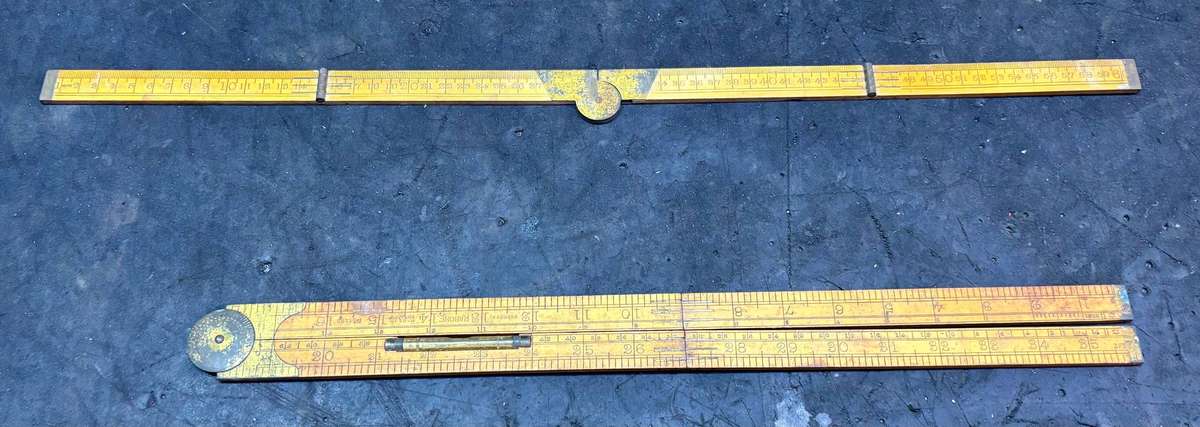 OLD WOODEN RULERS