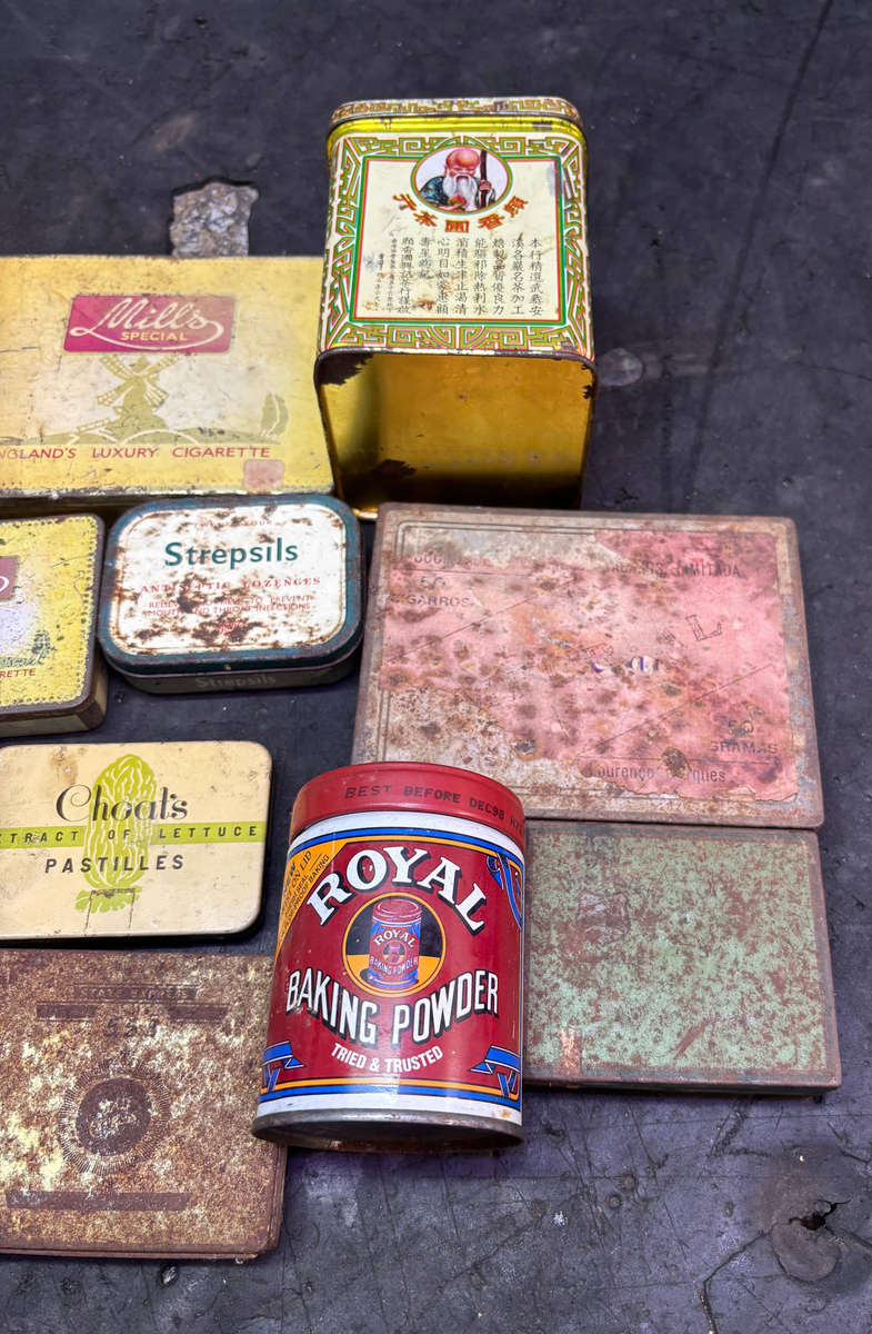 OLD TINS JOB LOT ALL FOR ONE BID