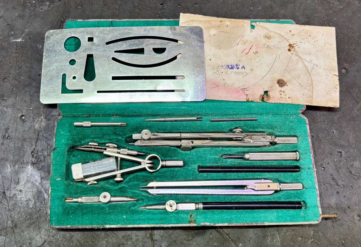 Vintage ECOBRA Kandidat Drafting Set West Germany 1960s | Precision Compass Set