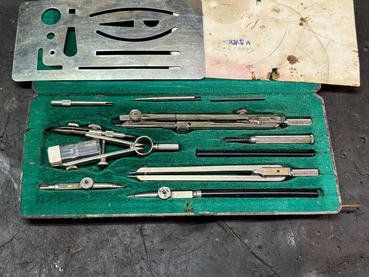 Vintage ECOBRA Kandidat Drafting Set West Germany 1960s | Precision Compass Set
