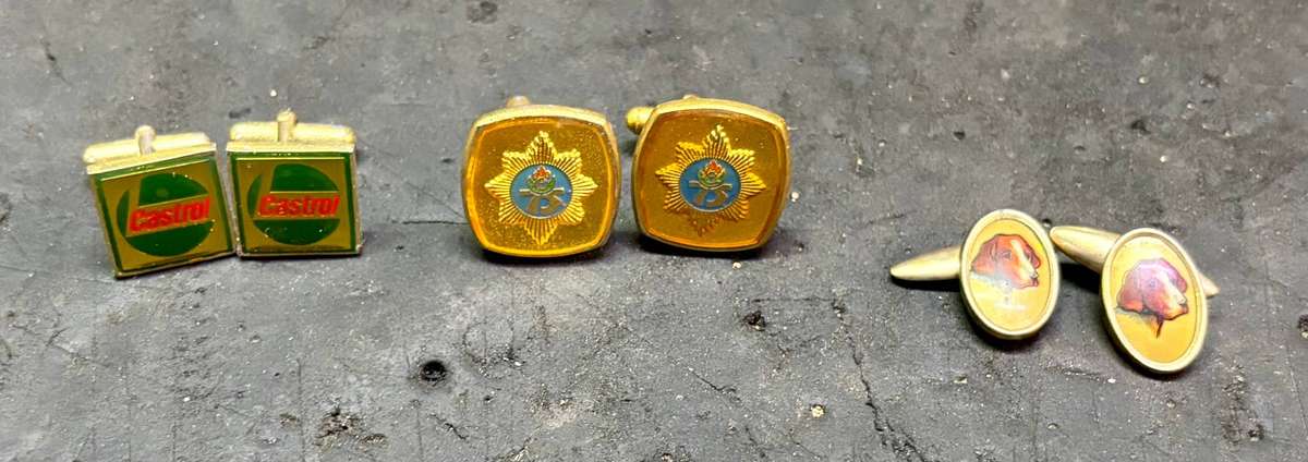 CUFFLINKS 3 SETS ALL FOR ONE BID