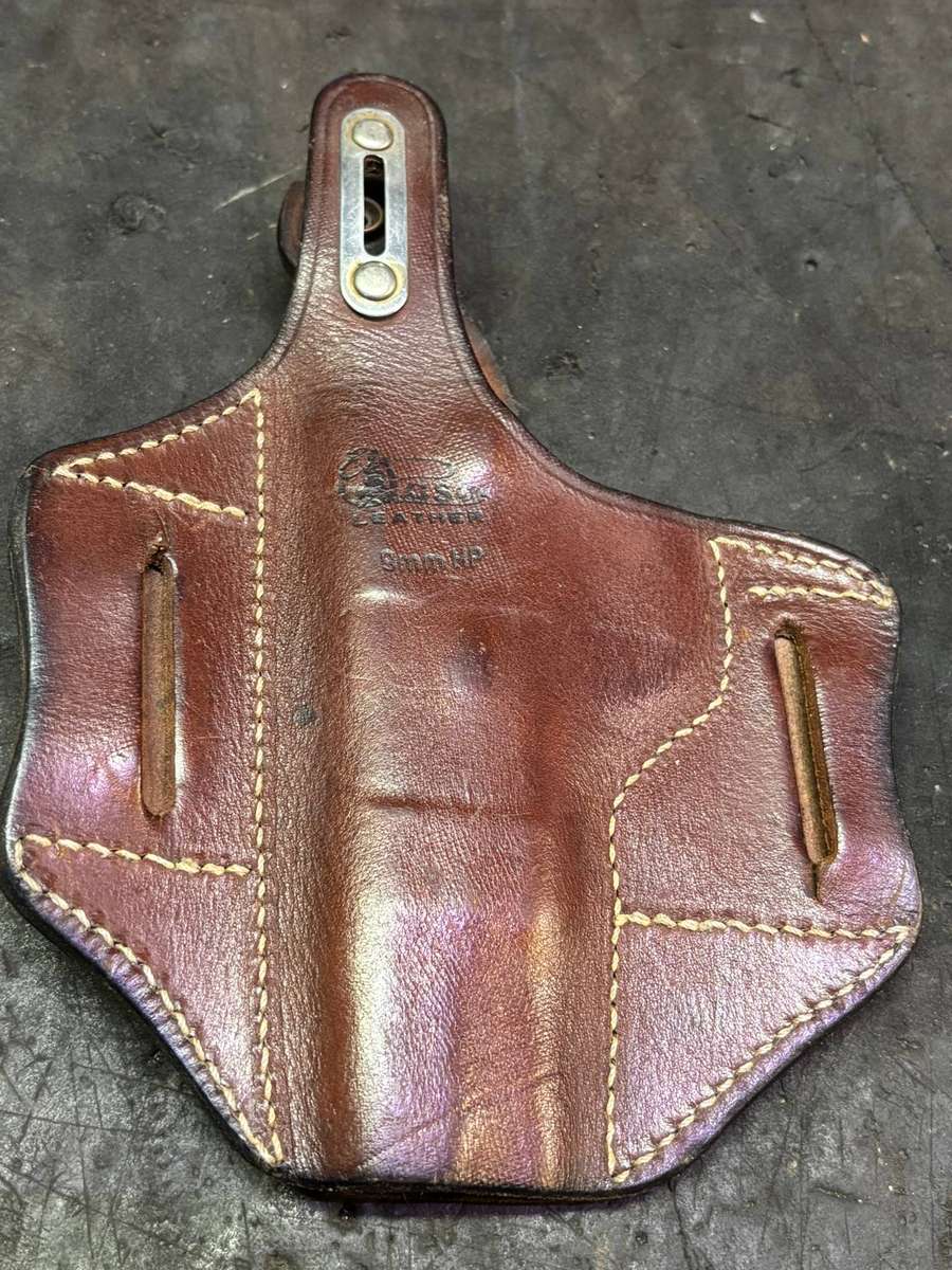 LEATHER HOLSTERS BOTH FOR ONE BID