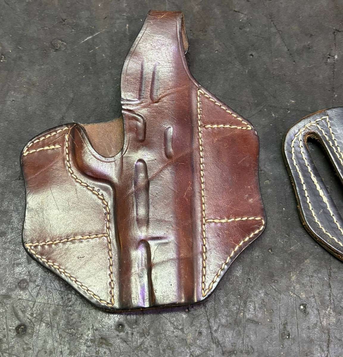 LEATHER HOLSTERS BOTH FOR ONE BID