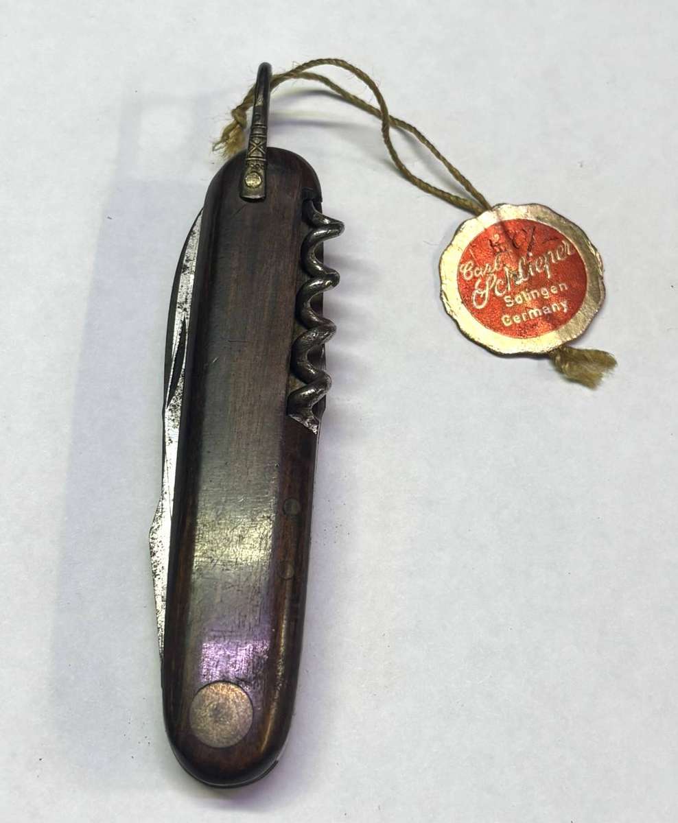 carl schlieper wooden multi pocket knife germany