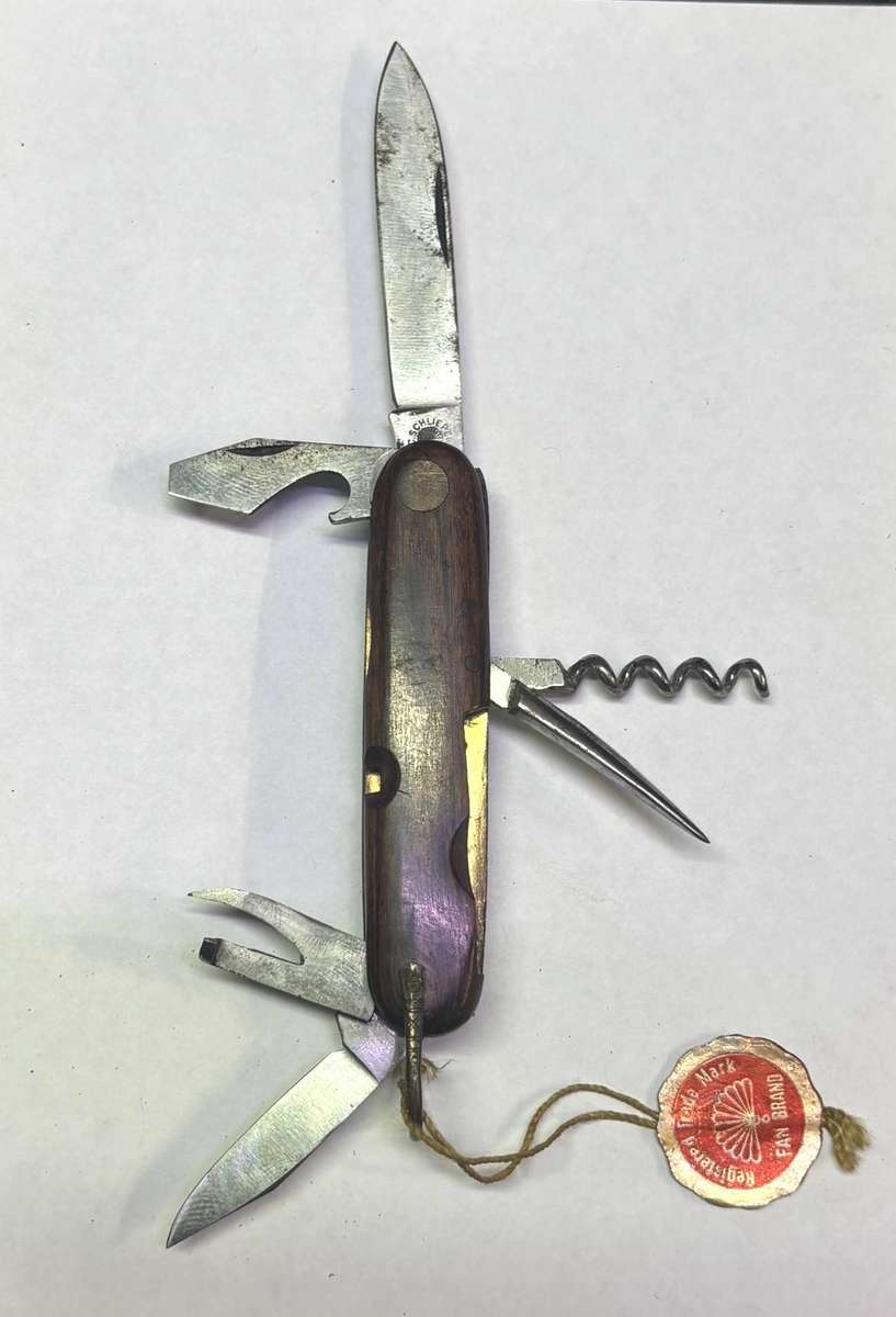 carl schlieper wooden multi pocket knife germany