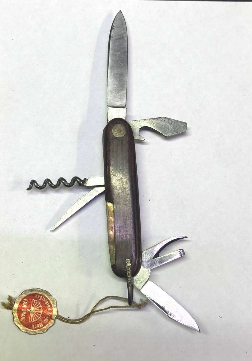 carl schlieper wooden multi pocket knife germany