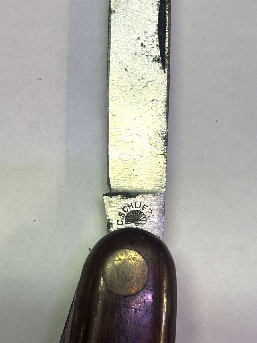 carl schlieper wooden multi pocket knife germany
