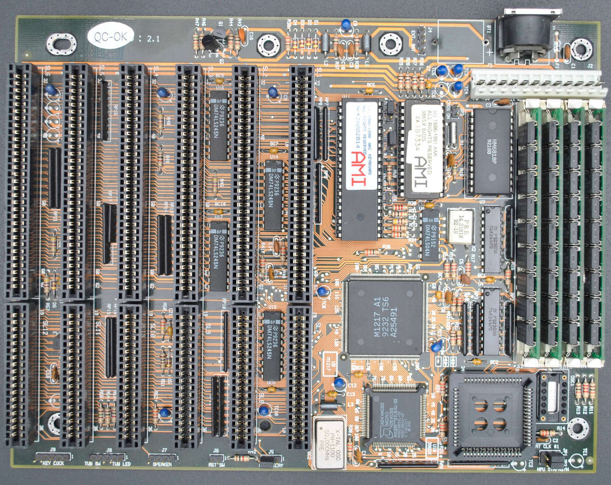 386SX Baby AT montherboard with 16MB ram.
