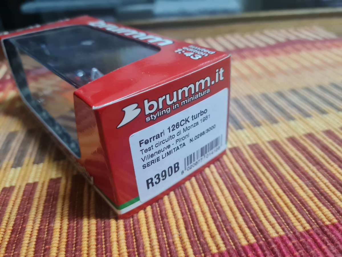 Boxed BRUMM 1/43 scale Ferrari 126 CK Turbo