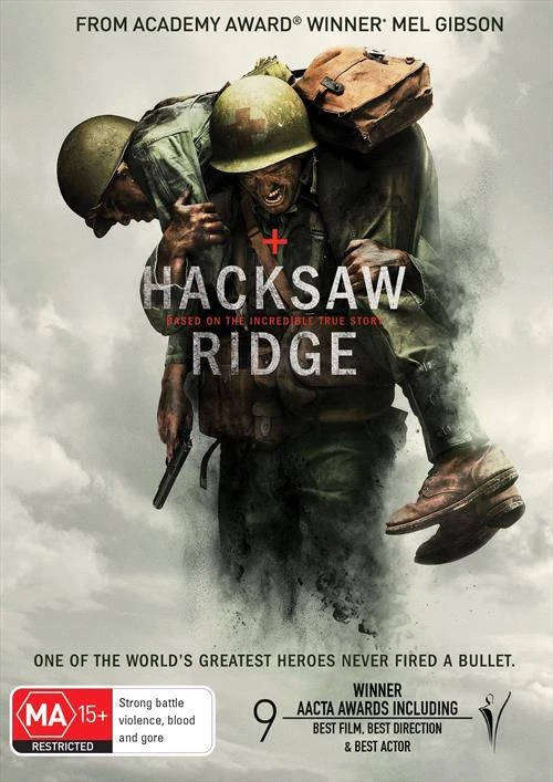 Hacksaw Ridge (DVD, 2016) Sam Worthington Andrew Garfield