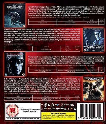 TERMINATOR QUADRILOGY SERIES 1-4 COMPLETE COLLECTION SEALED BLU-RAY