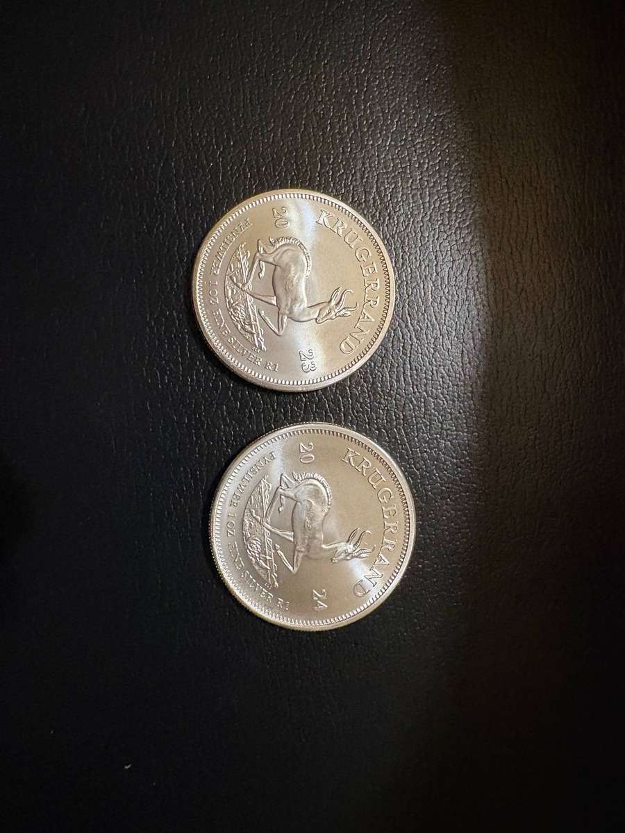 Kruger rands 1oz silver 2023 and 2024