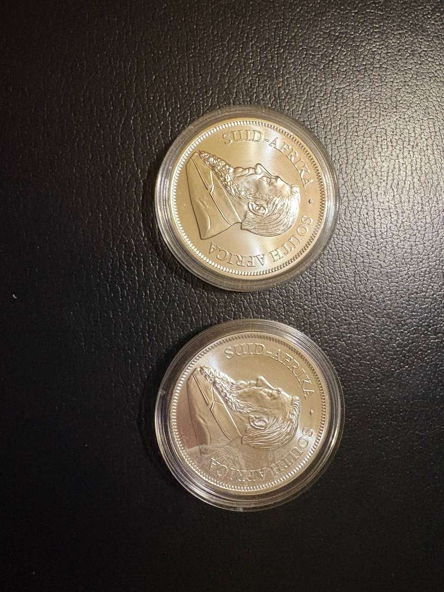 Kruger rands 1oz silver 2021 and 2022