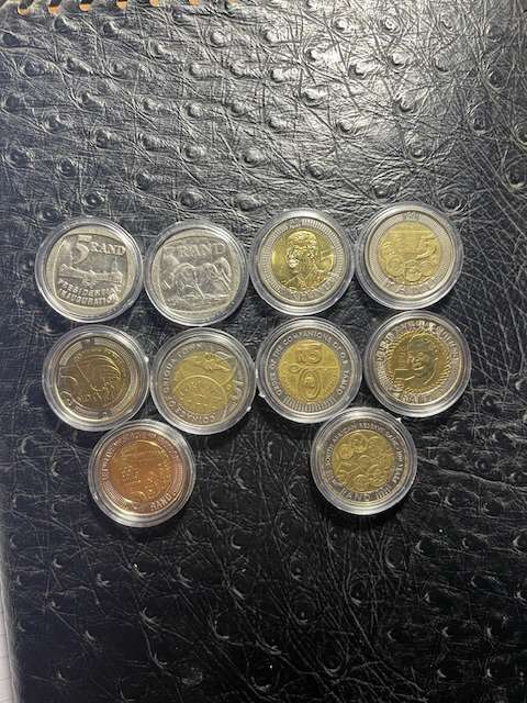 R5 commemorative coins 1994 up to 2021