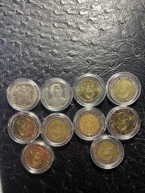 R5 commemorative coins 1994 up to 2021