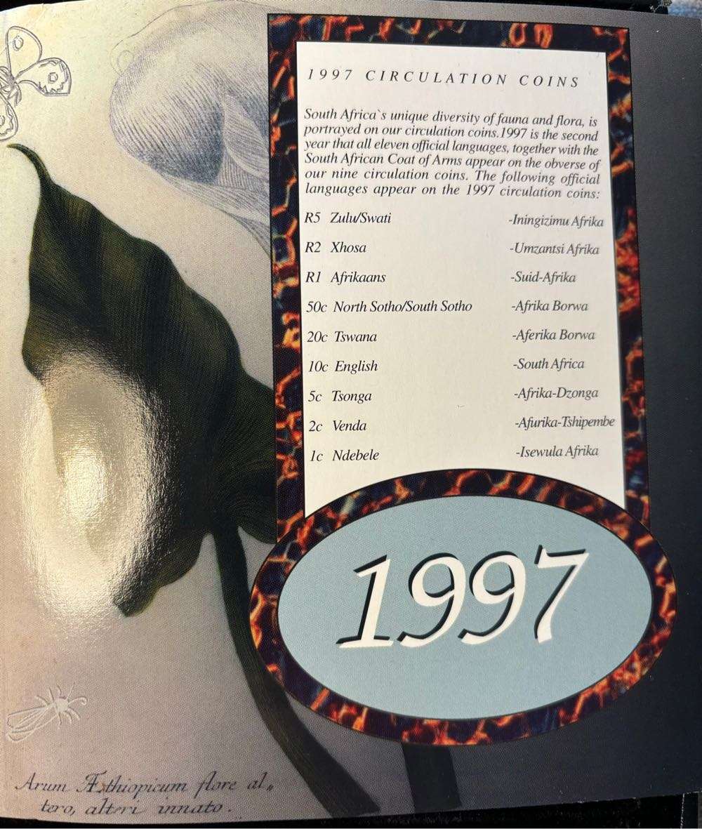 SOUTH AFRICA PROOF COIN SET IN BOX