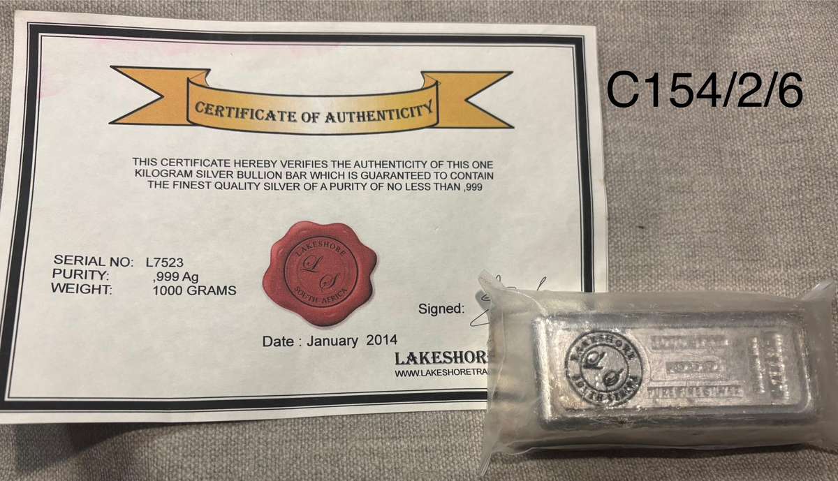 LAKESHORE TRADING SOLID SILVER BAR