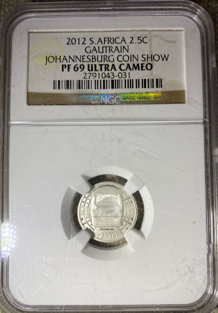 2012 SOUTH AFRICA 2.5c GAUTRAIN JHB COIN SHOW