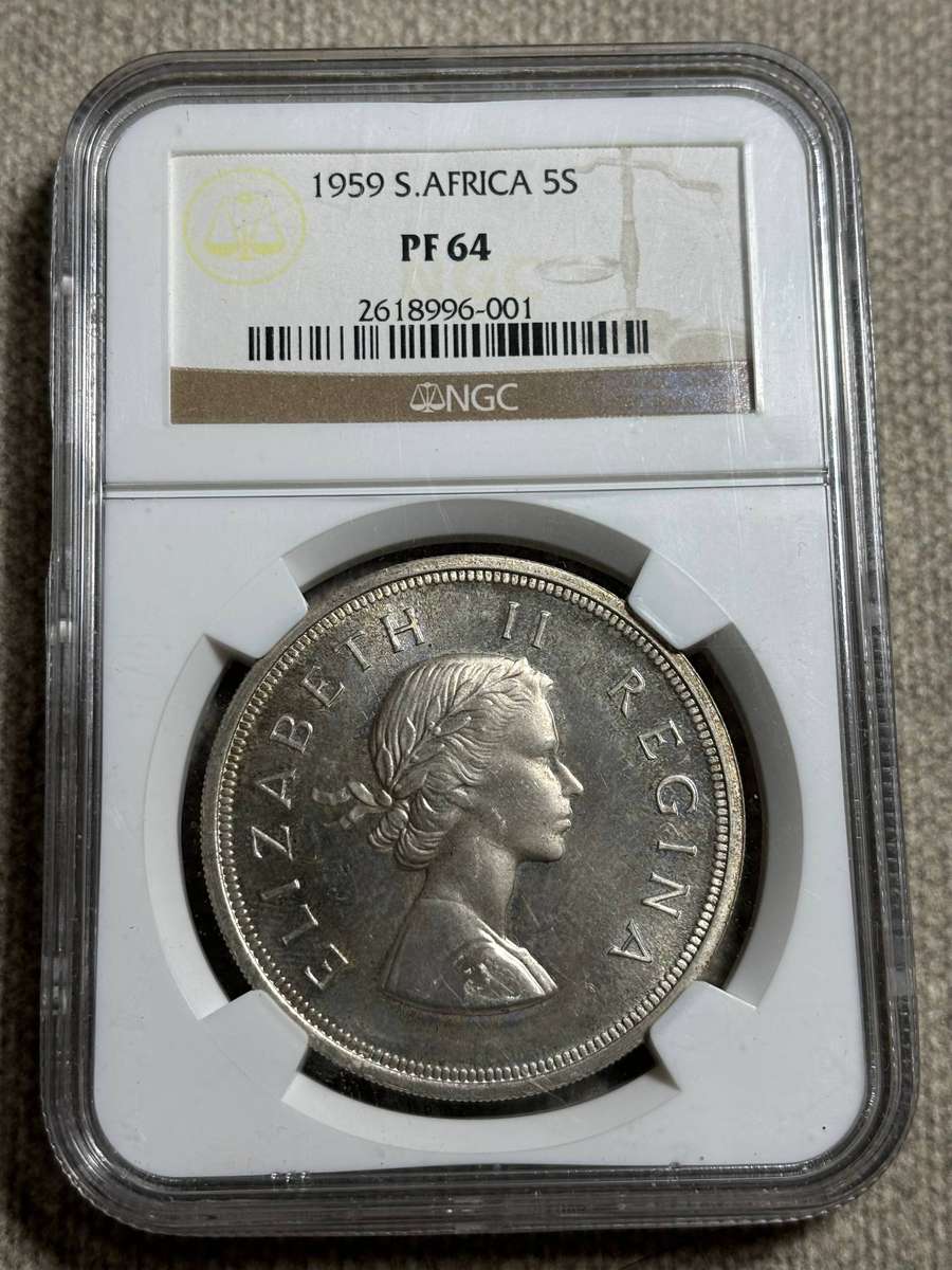 1959 SOUTH AFRICA FIVE SHILLINGS
