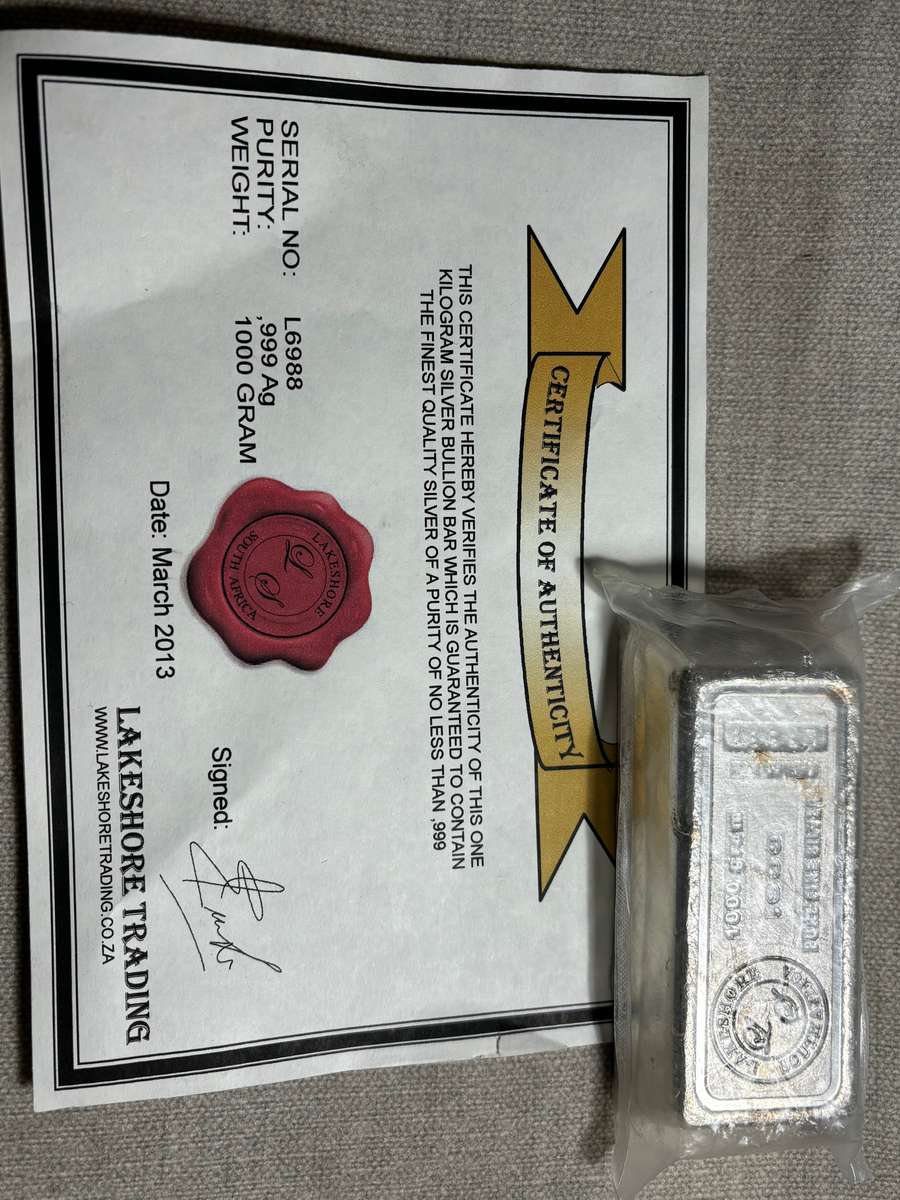 999 Fine Silver Bar 1kg