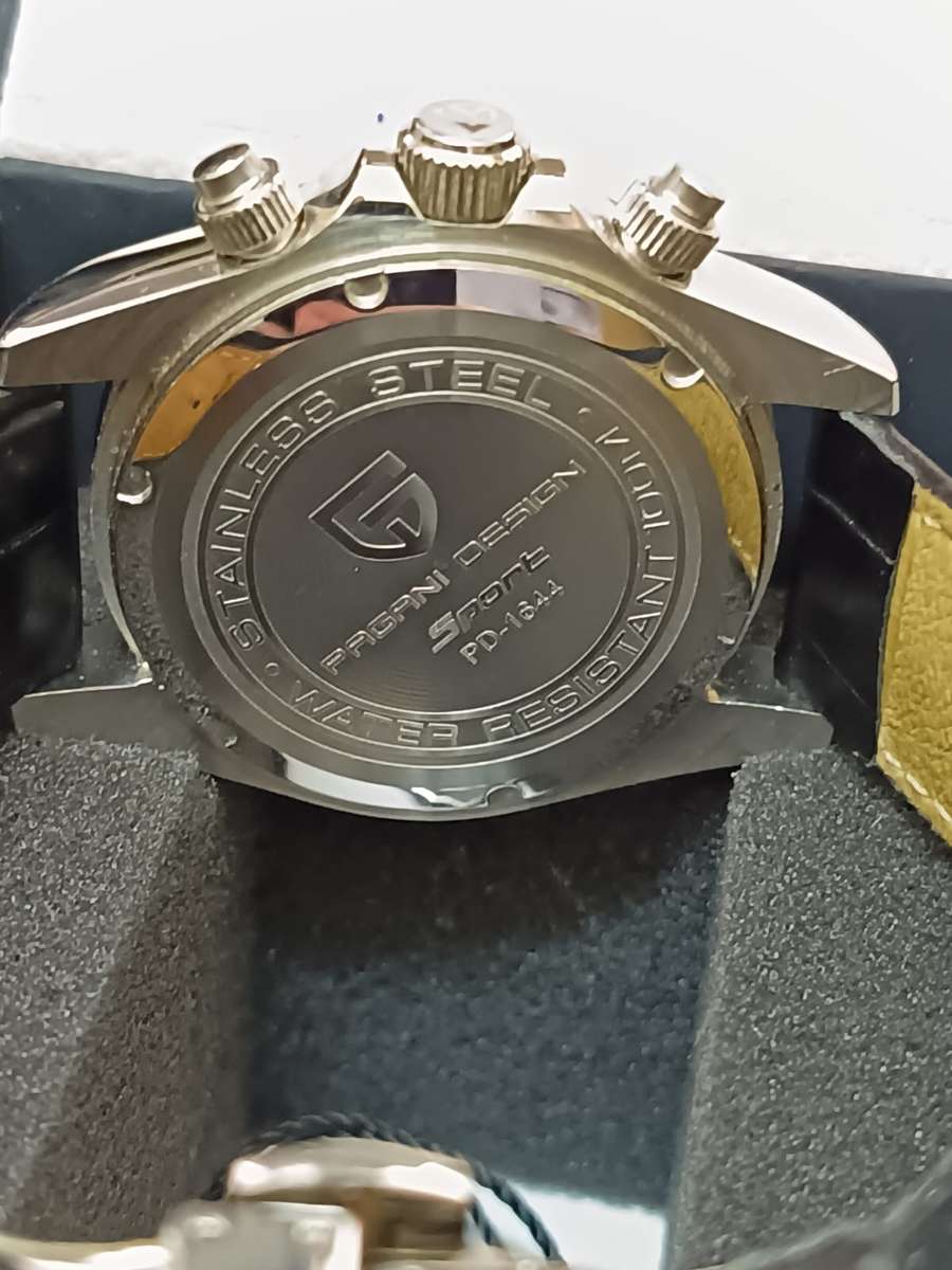 Pagani Design - Sport PD-1644 -Mens watch (spare leather strap) and original steel strap - like new