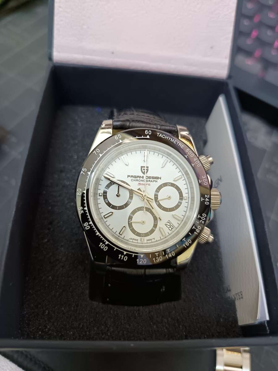 Pagani Design - Sport PD-1644 -Mens watch (spare leather strap) and original steel strap - like new