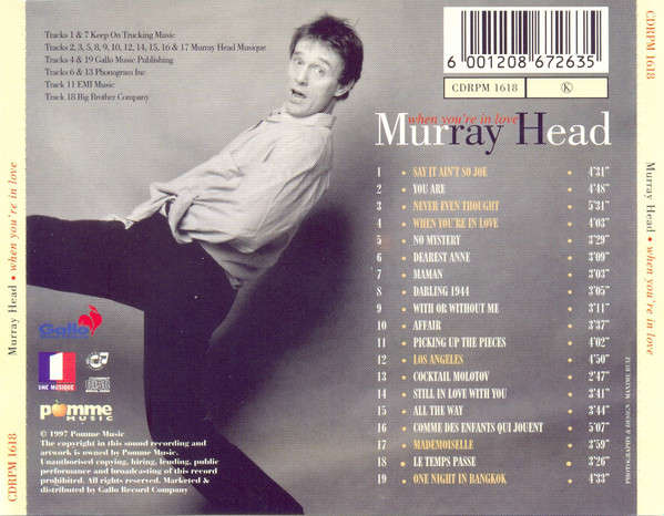 MURRAY HEAD - When You're In Love - Out of Print South African CD - CDRPM1618