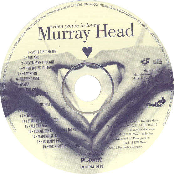MURRAY HEAD - When You're In Love - Out of Print South African CD - CDRPM1618