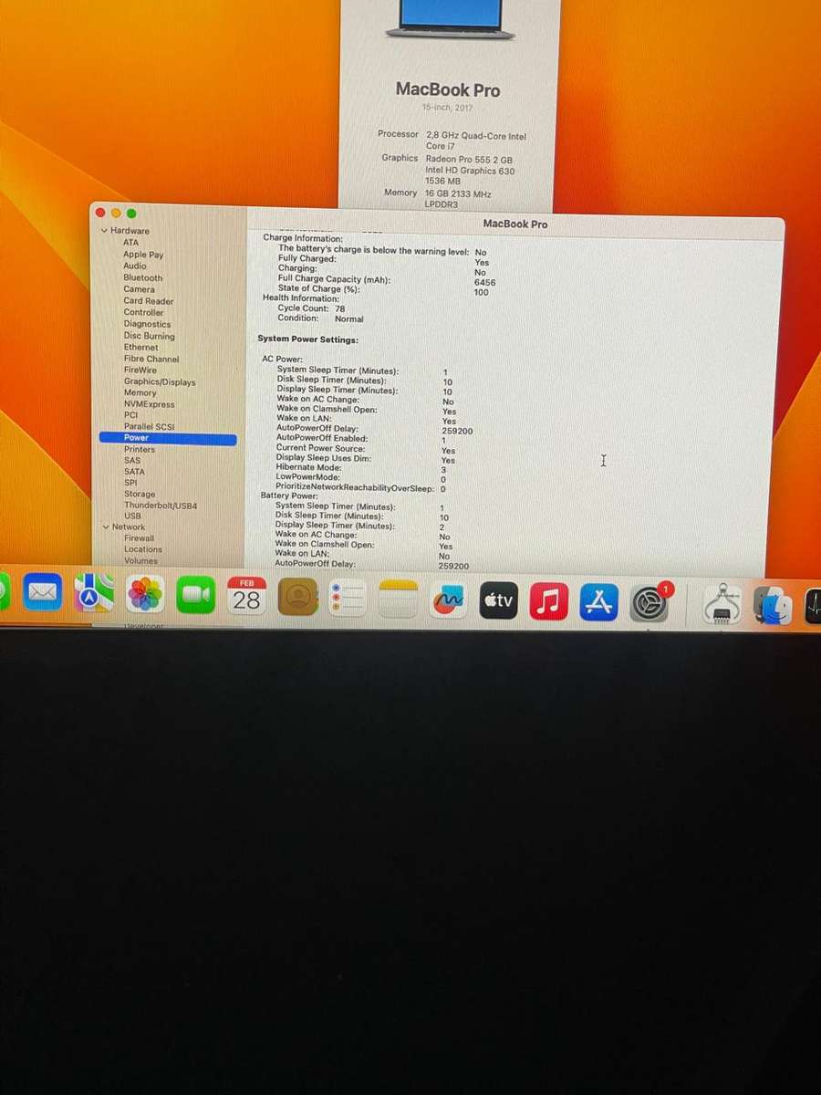 Apple MacBook Pro 15-Inch (TouchBar / 2017) | Core i7 16gb 256gb ssd