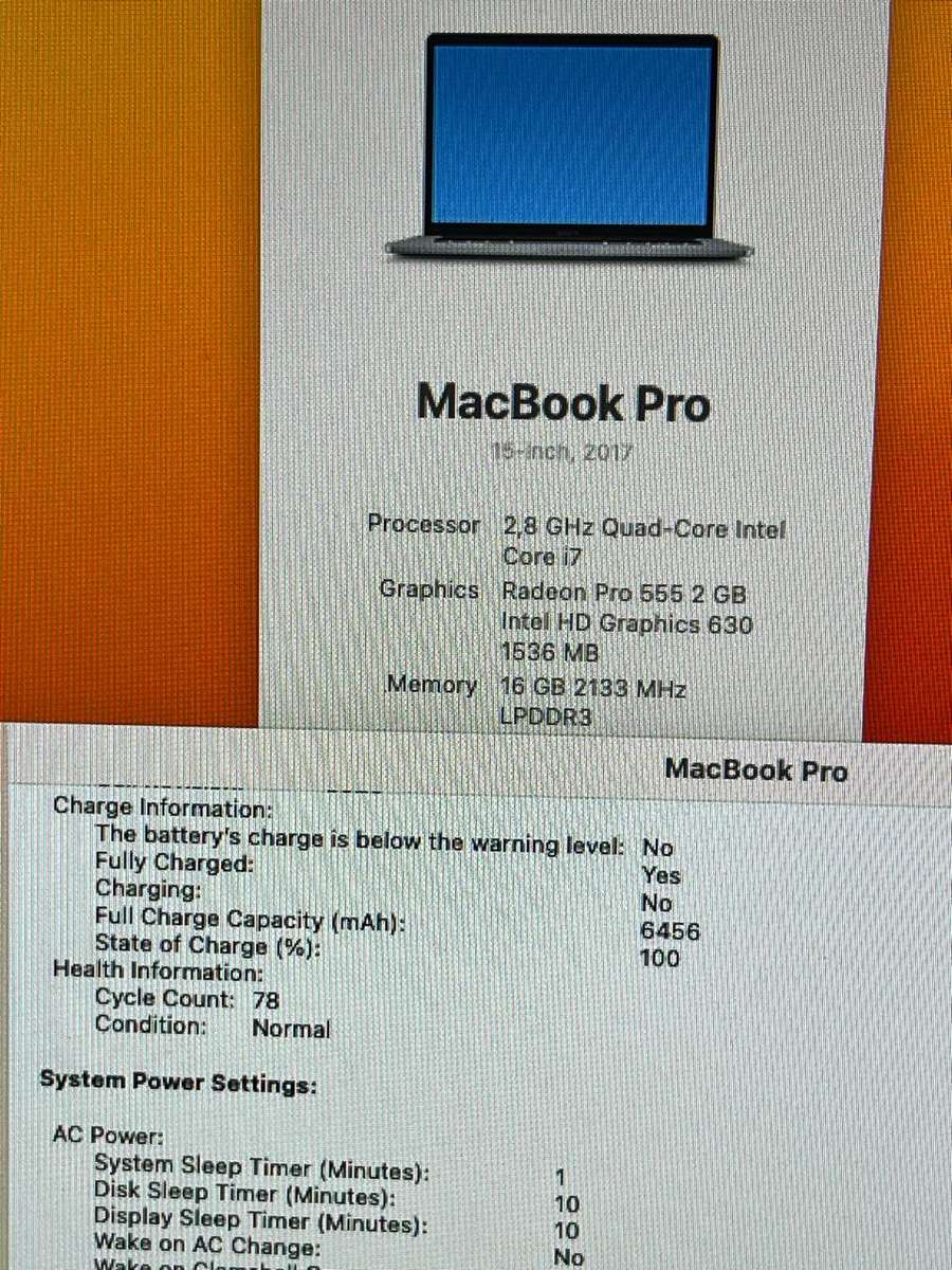 Apple MacBook Pro 15-Inch (TouchBar / 2017) | Core i7 16gb 256gb ssd
