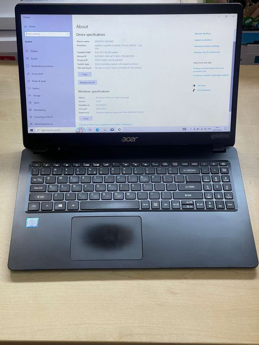 ACER ASPIRE 3 A315-54K | INTEL CORE i5-6300U | 8GB DDR4 | 1TB HDD | 15.6` HD LED | WIN10H