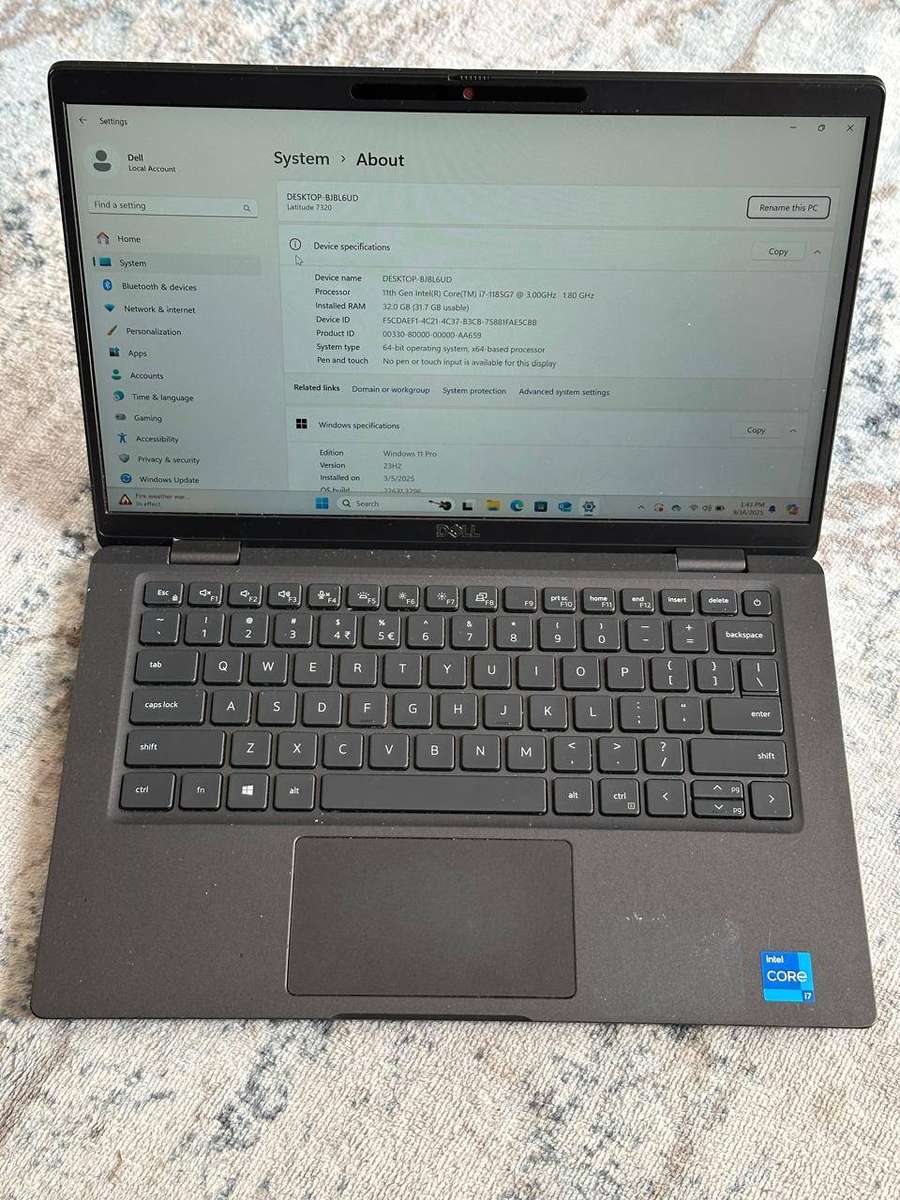 DELL LATITUDE 7320 | 11TH GEN CORE i7-1185G7 | 32GB DDR4 | 256GB SSD | 13.3` IPS FHD | WIN11