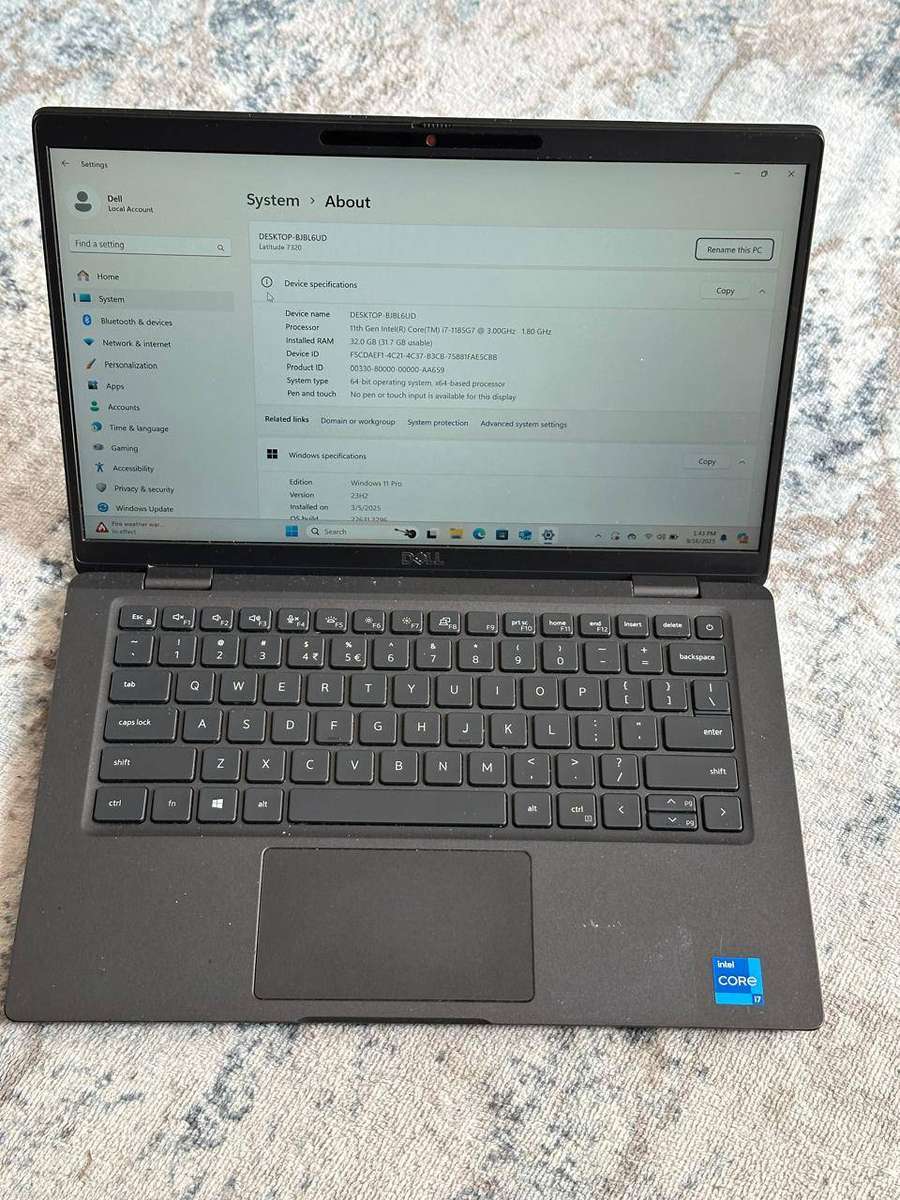 DELL LATITUDE 7320 | 11TH GEN CORE i7-1185G7 | 32GB DDR4 | 256GB SSD | 13.3` IPS FHD | WIN11