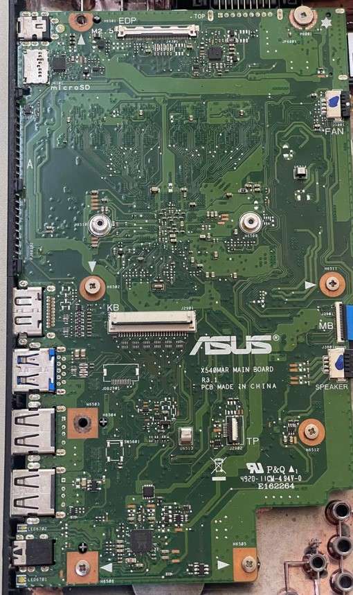 ASUS X543 MOTHERBOARD 4GB RAM ONBOARD (INTEL CELERON N4020)
